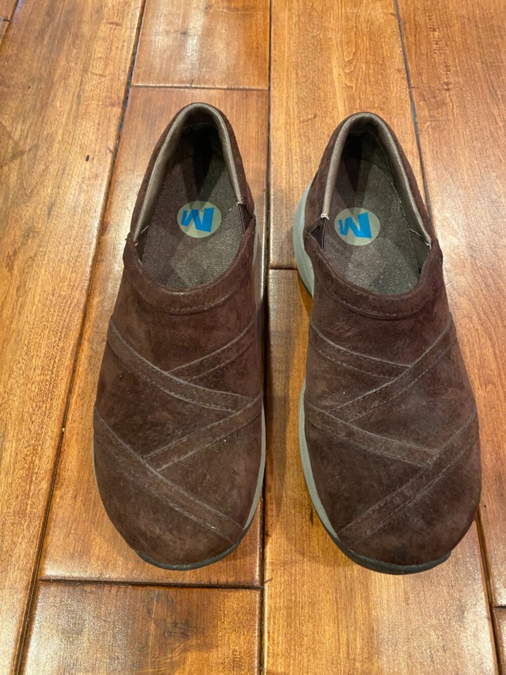 Merrell Primo Patch Women Slip On Loafer Shoes 9.5 Casual Walking Brown Suede